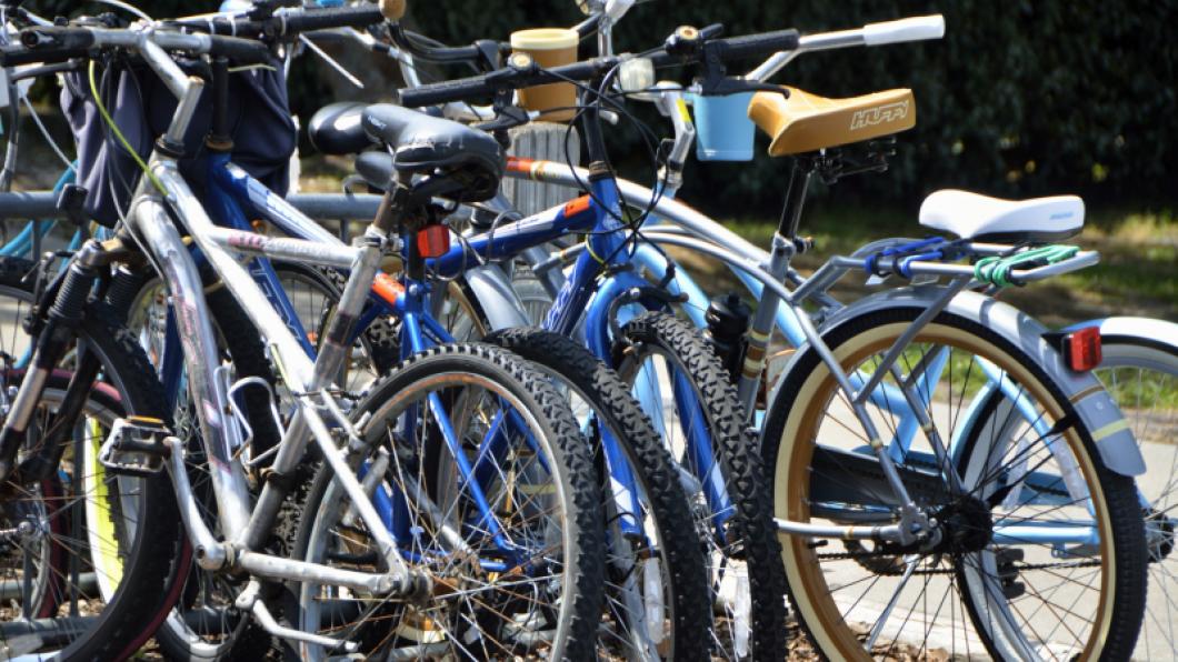 diverse fietsen naast elkaar