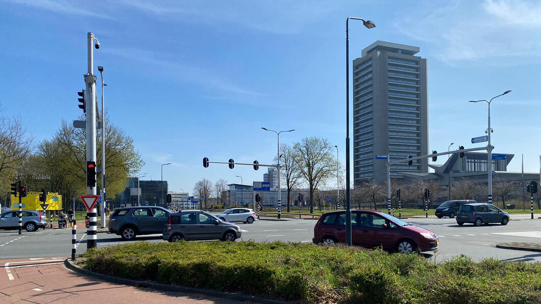 kruispunt bij Provinciehuis