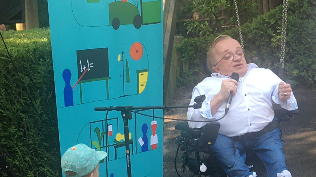 oud minister voor gehandicaptenzaken Rick Brink, Buitenspeeldag 6 juni 2021, 't Kwekkeltje, Rosmalen