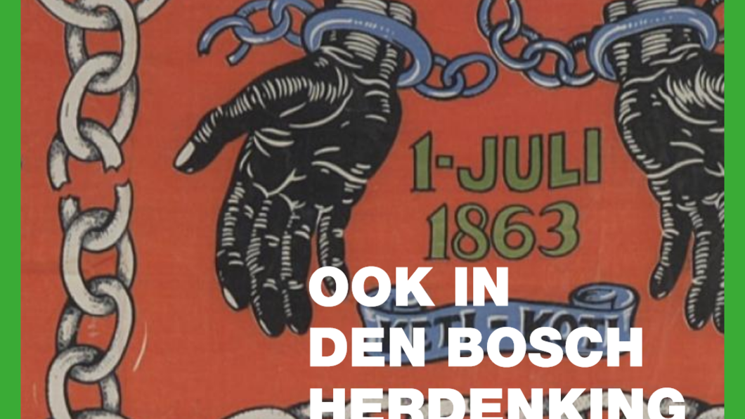 afbeelding van verbroken ketenen en tekst ook In den bosch keti koti