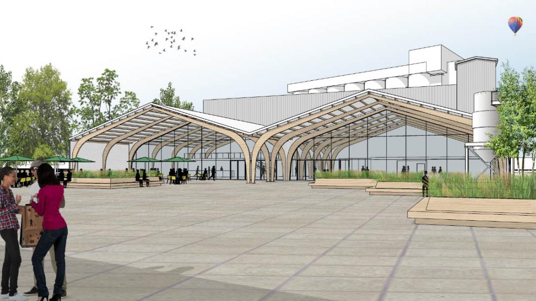 impressie nieuwe kaaihal BiermanHenket Verkadefabriek impressie nieuwe kaaihal BiermanHenket Verkadefabriek
