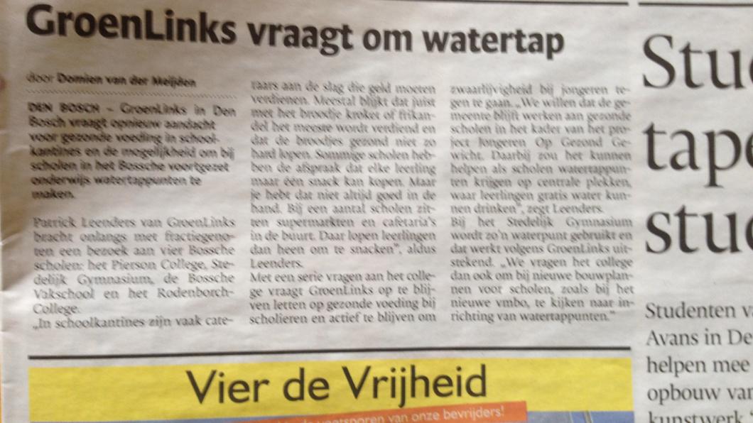 brabants dagblad over vragen gezonde scholen krantenartikel gezonde scholen 2 brabants dagblad april 2015.jpg