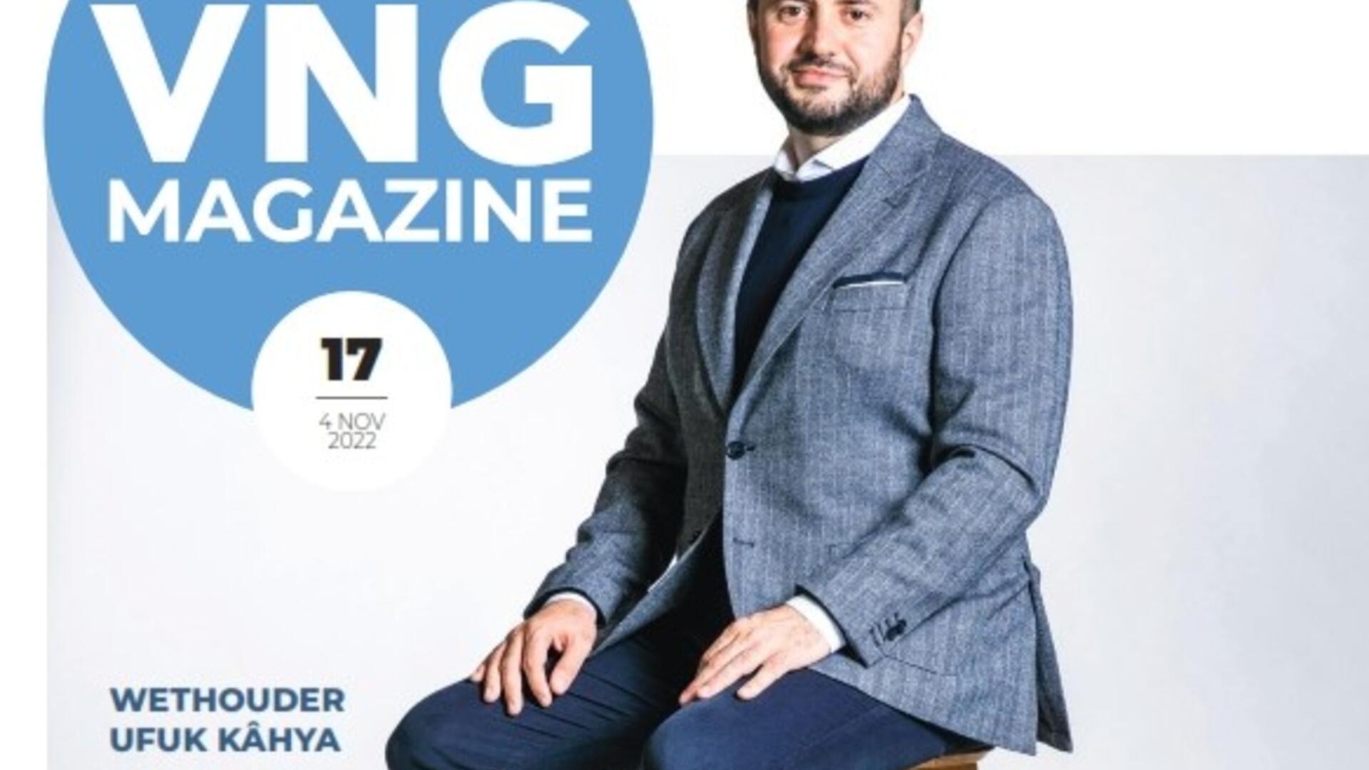omslag van het vng magazine van 4 november met een foto van wethouder Ufuk Kâhya